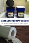 Best Emergency Toilets for when the Plumbing goes down