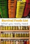 Survival Foods List What you really need to stockpile
