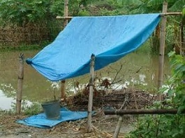 rainwater collection with tarp