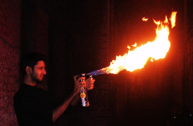 homemade flamethrower