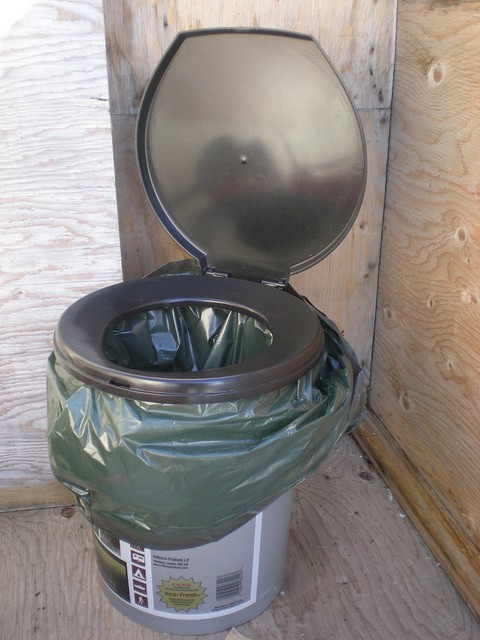 bucket toilet example