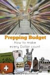 Prepping Budget How to make every Dollar count