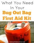 What you need in your Bug Out Bag First Aid Kit