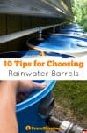 10 Tips for Choosing Rainwater Barrels