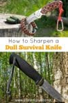 How to sharpen a dull survival knife