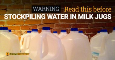 Warning: Read this Before Stockpiling Water in Milk Jugs!
