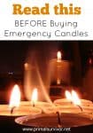 What You Need to Know before Buying Emergency Candles