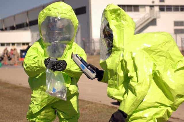 hazmat suit for nuclear survival