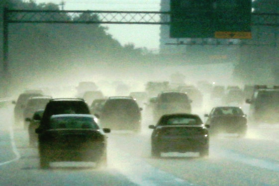 hurricane evacuation through heavy rains