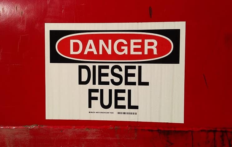 Diesel fuel tank