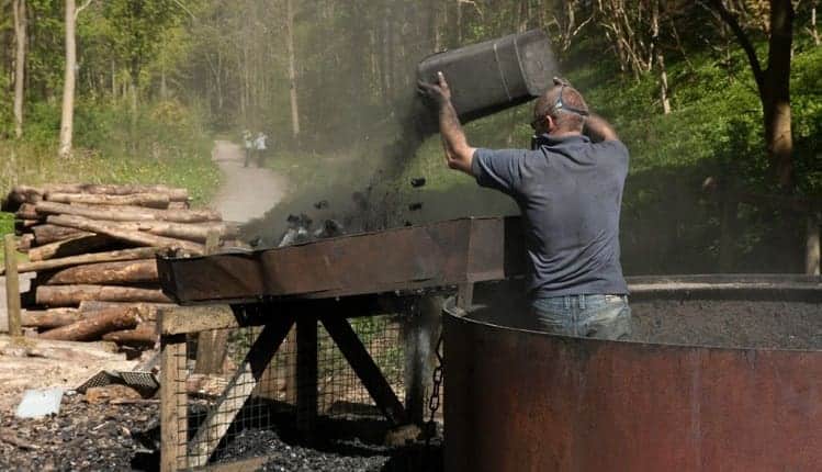 Making Hardwood CHarcoal