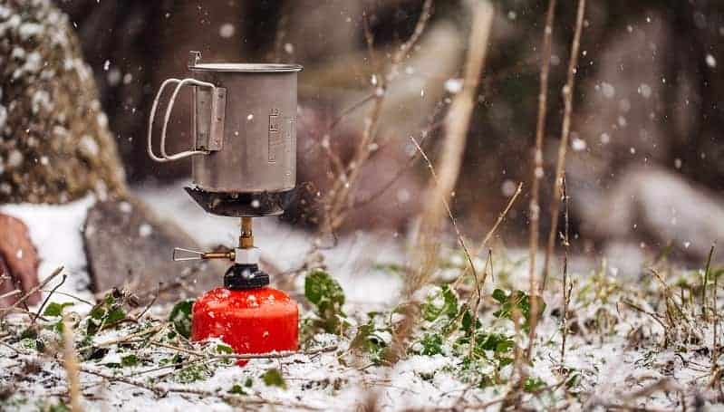 Boiling Water on Camping Stove