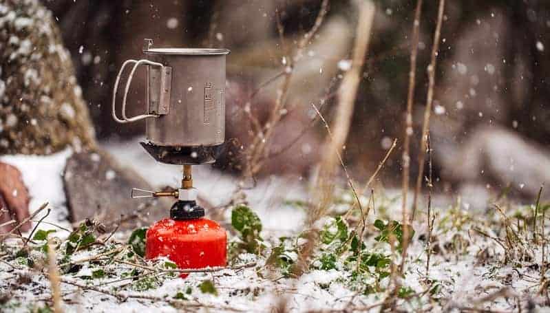 Boiling Water on Camping Stove