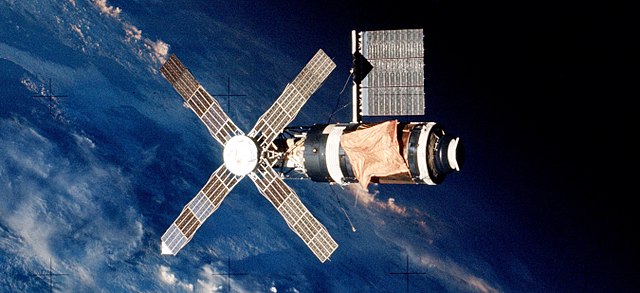 NASA Skylab with Mylar on it