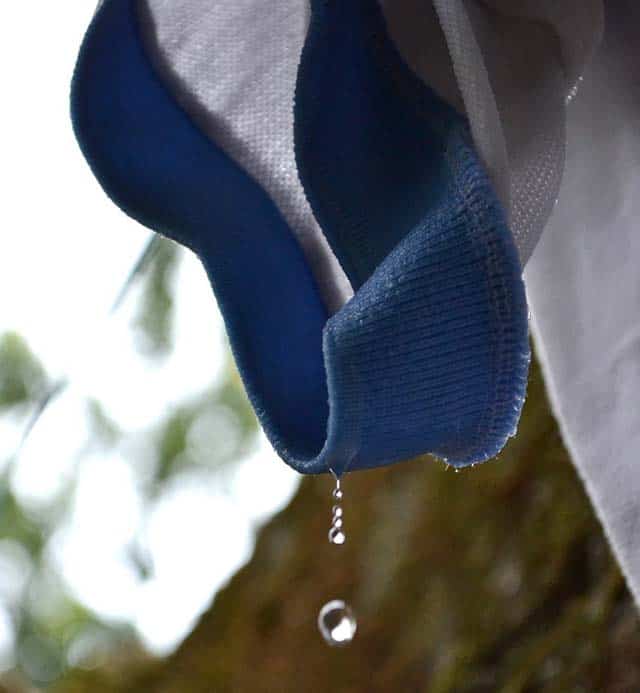 cotton soaked with water