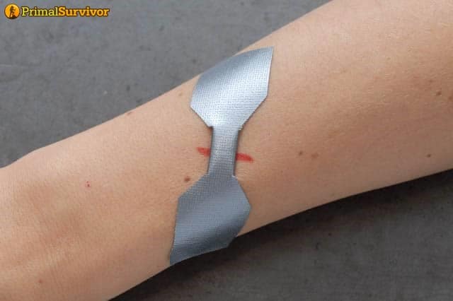 DIY Tape Bandage Procedure Step 3