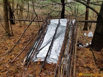 Lean to roof building.