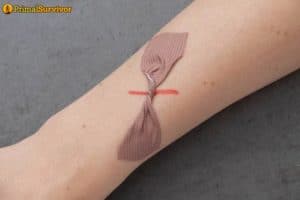 diy butterfly bandage from medical tape