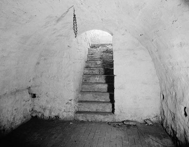 picture of the inside of a root cellar