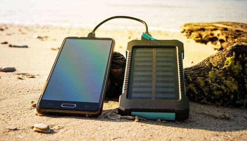 phone charging via solar charger