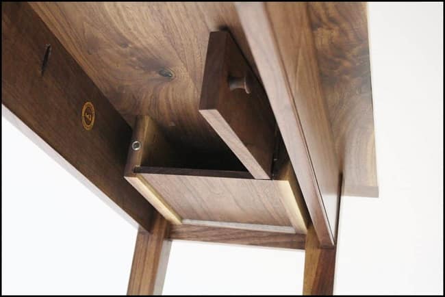 hidden compartment under table