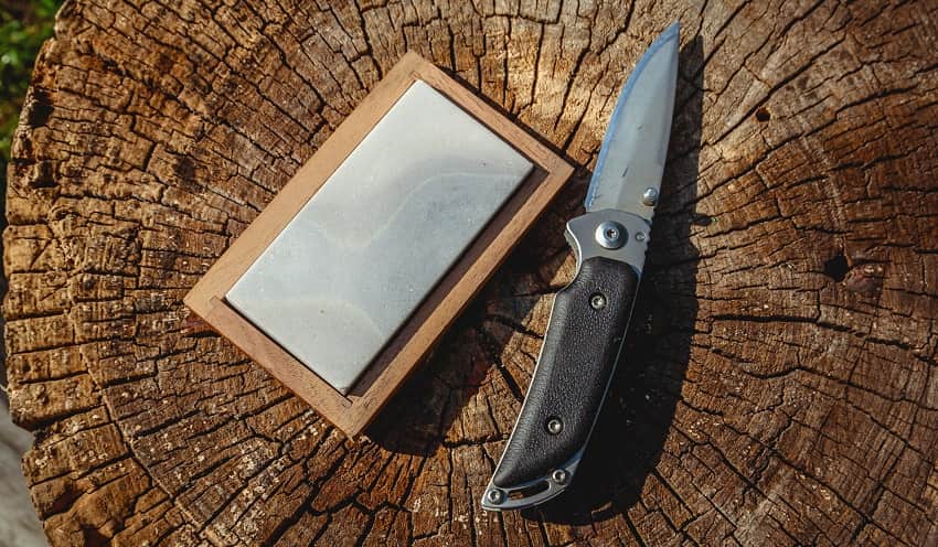 Whetstone and knife