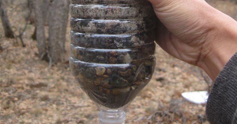 DIY charcoal water filter