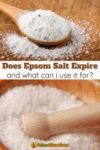 epsom salts on a spoon and in a bowl