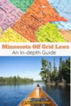 Minnesota map and scene