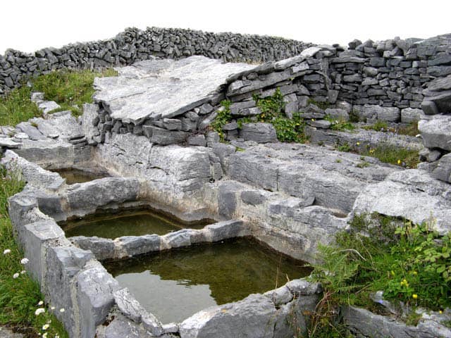 catching rainwater from the ground