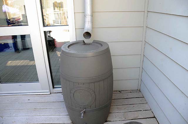 rainwater harvesting without downspout diverter