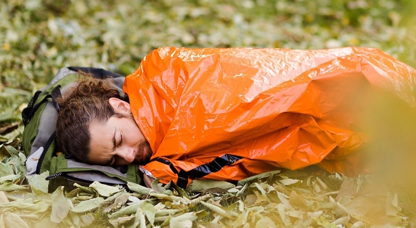 bivvy sack setup