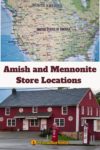 Map of USA and Amish Store exterior