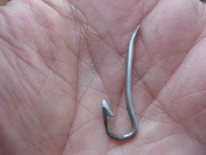 fish hook from wire or nails