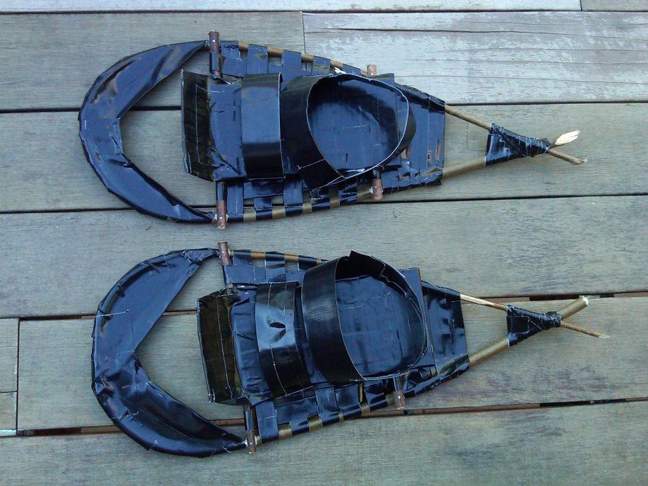 DIY survival snow shoes