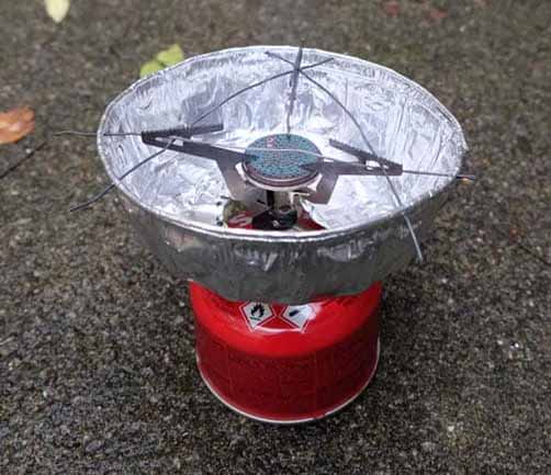 DIY windscreen for stove