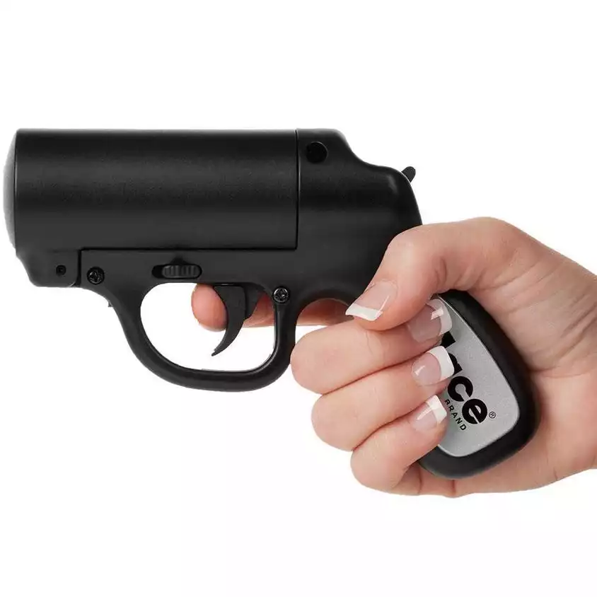 Mace Pepper Gun Reloadable Power Stream Spray w/ LED Strobe | THSS