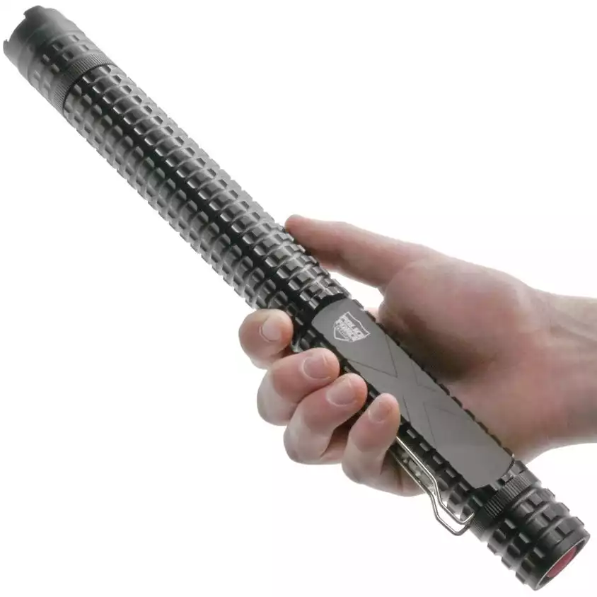 Police Force Tactical 13.5" LED Stun Gun Baton 12M