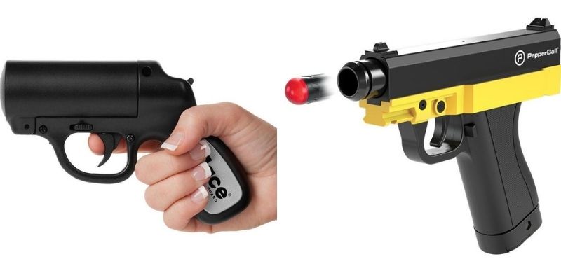 Pepper spray guns