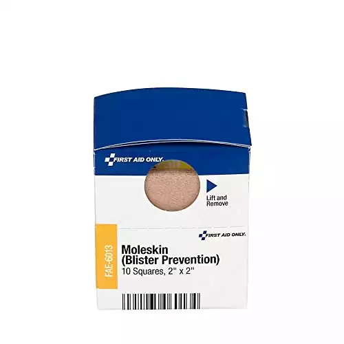 First Aid Only Pac-Kit Moleskin Blister Prevention, 10 Count