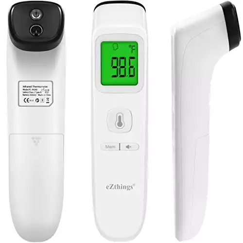 eZthings Forehead Thermometer Medical Non Touch Infrared with Fever Alarm