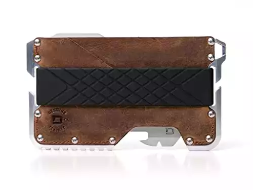 Dango T01 Tactical EDC Wallet - Made in USA - Genuine Leather, Multitool, RFID Block