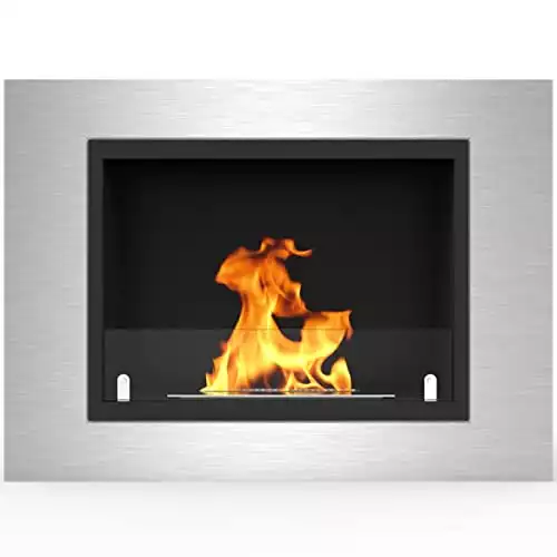 Regal Flame Venice 32" Ventless Built in Recessed Bio Ethanol Wall Mounted Fireplace
