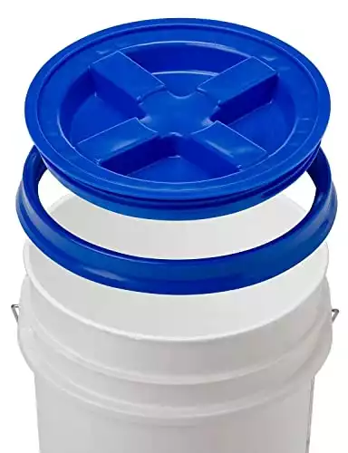5 Gallon White Bucket & Gamma Seal Lid