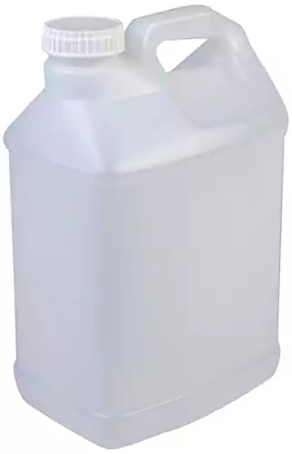Hudson Exchange 2.5 Gallon Hedpak Container with Cap, HDPE, Natural, 4 Pack
