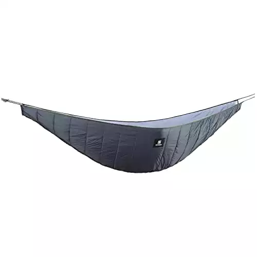 OneTigris Night Protector Ultralight Hammock Underquilt, Full Length Camping Quilt for Hammocks Warm 3 - 4 Seasons, Weighs only 28oz, Great for Camping Hiking Backpacking Traveling Beach