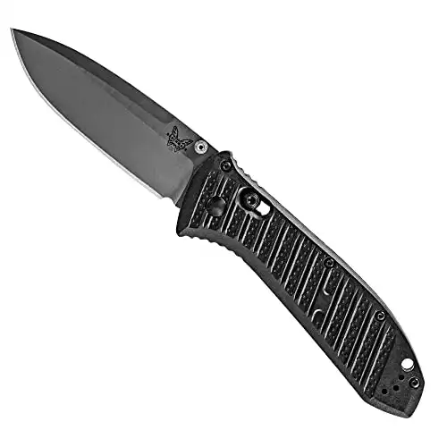 Benchmade 570-1 Presidio II, Satin Finish, Plain Edge, Drop Point Blade Knife, Made in the USA