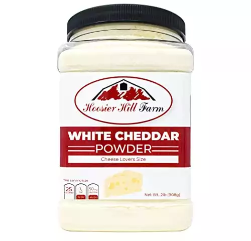 Hoosier Hill Farm White Cheddar Cheese Powder, Cheese Lovers, 2 Pound