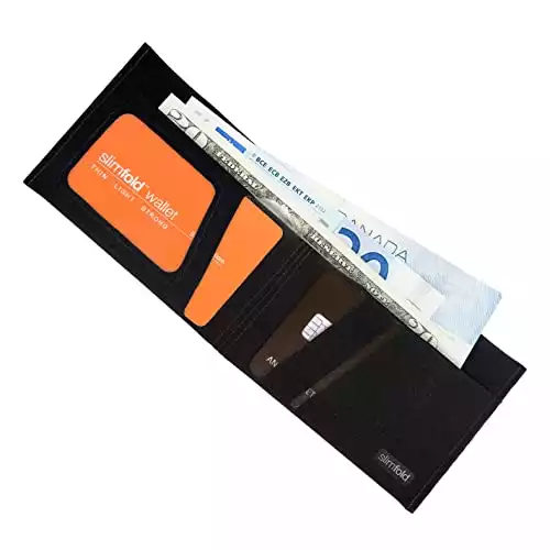 SlimFold MICRO Minimalist Front Pocket Vegan Slim Wallets for Men (RFID Blocking)