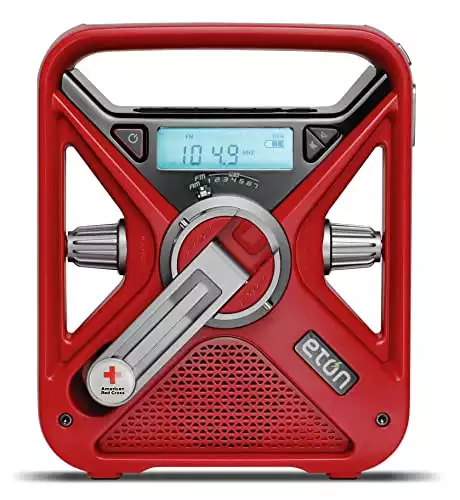 The American Red Cross FRX3 Hand Crank NOAA AM / FM Weather Alert Radio with Smartphone Charger, ARCFRX3WXR